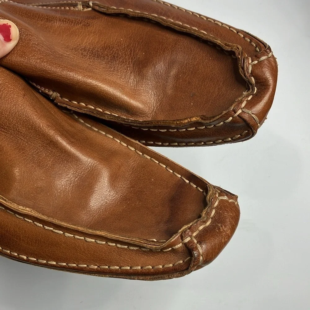 Steve Madden driving loafers brown‎ leather size 9